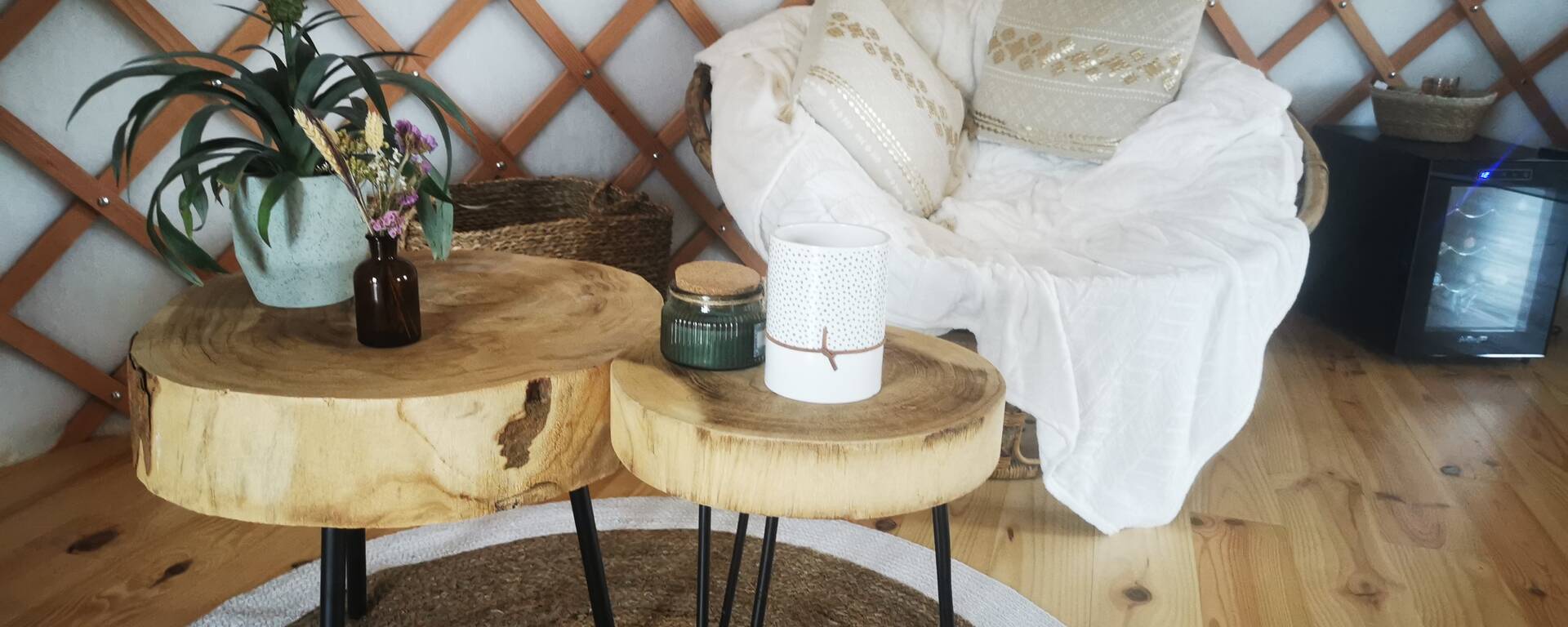 Intérieur déco- Yourte Liandra -Pompiac- Savès-France