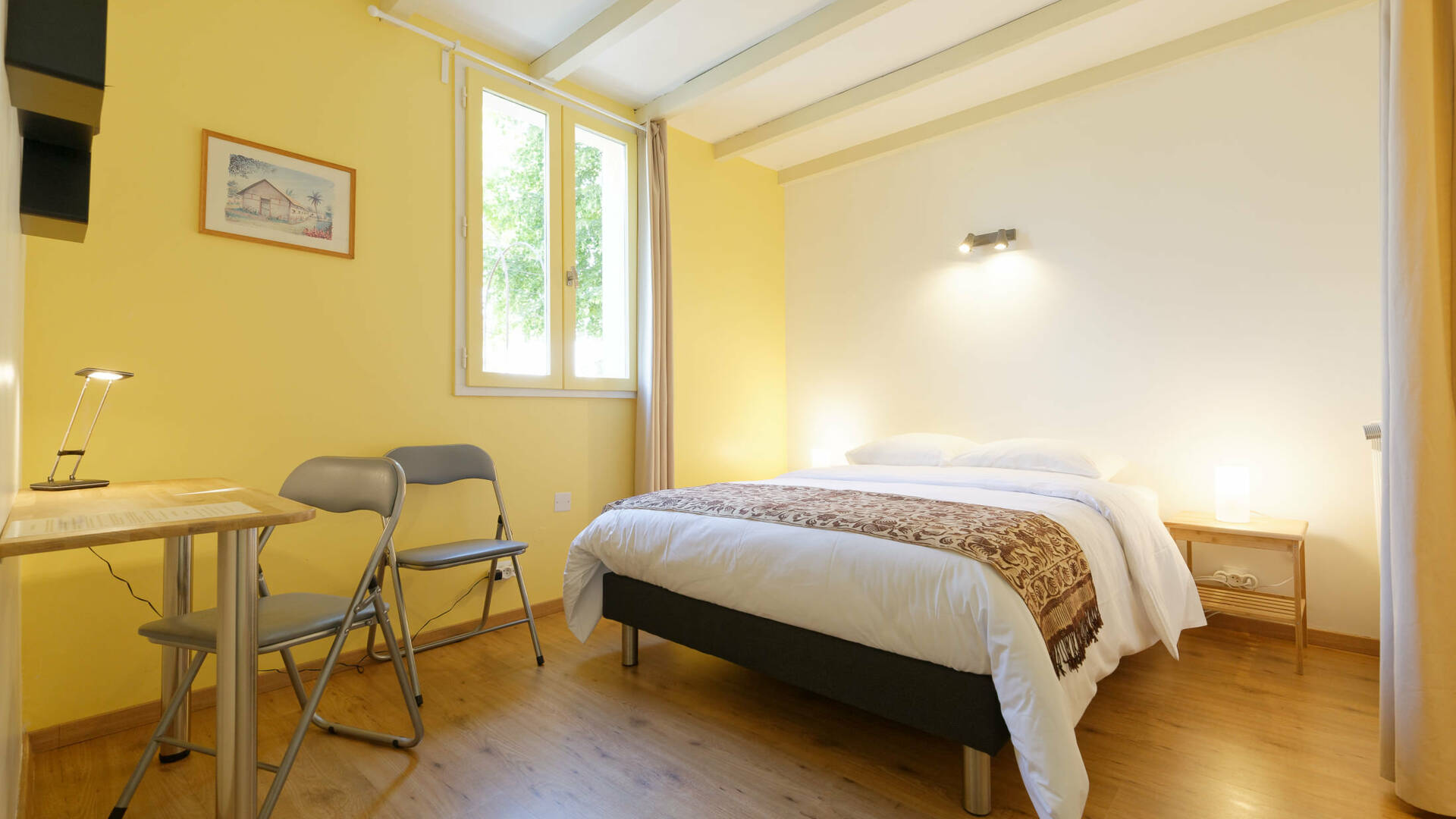 Bedroom "Rouletabille", Gite La Maison Bleue, Savignac-Mona, Lombez, Samatan, Savès, Gascogne, Gers, France