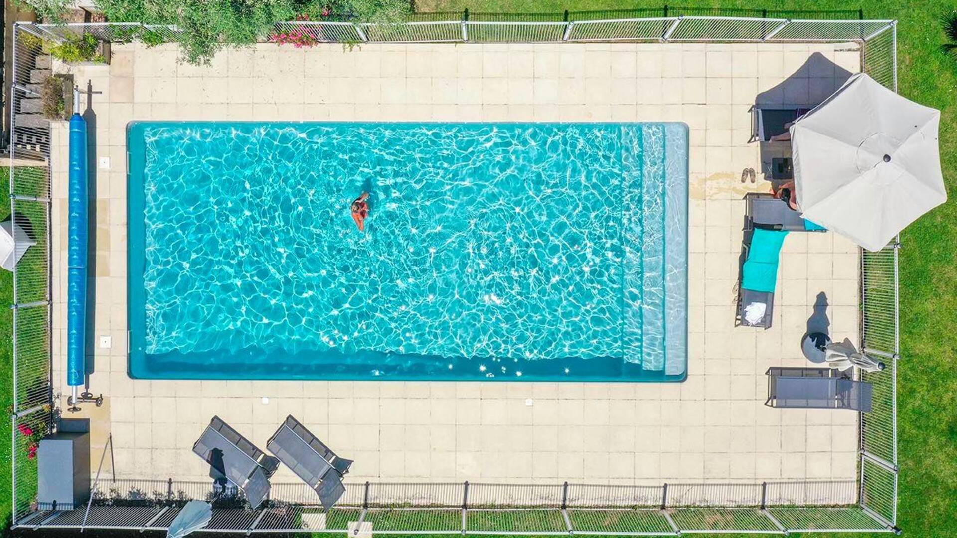 Piscine, La villa Peyrigué, le petit Rigué, Seysses-Saves, Savès, Gers, Gascogne, France