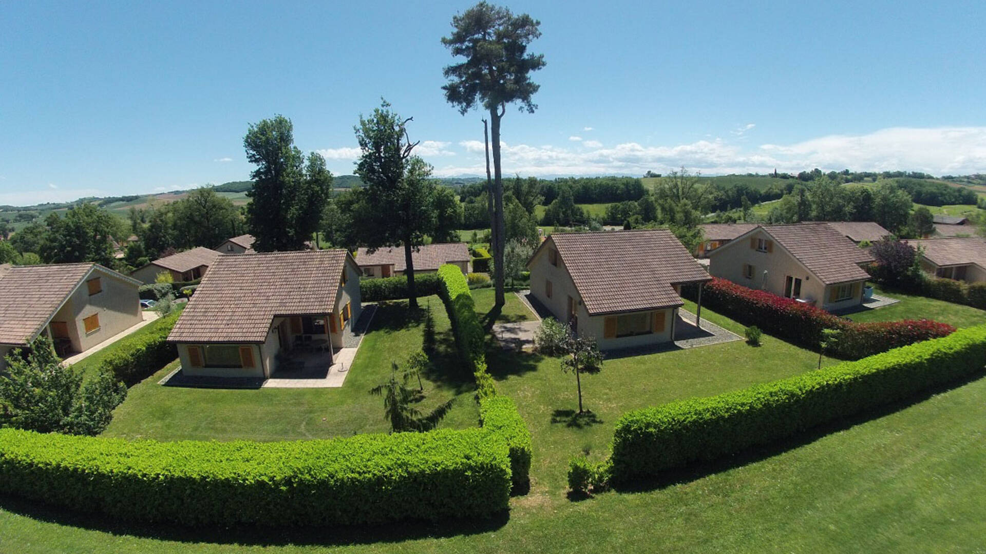 Parc résidentiel du château Barbet, Lombez,Savès, Gers, Gascogne, France