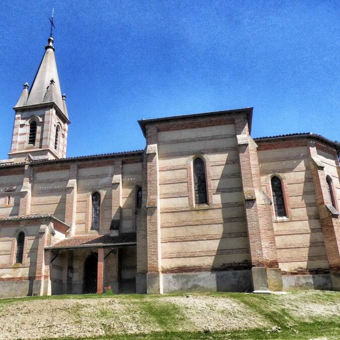 Eglise Saint Martin de Gaujac, Lombez, Samatan, Savès, Gers, Gascogne, France